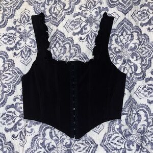 Black corset top size M